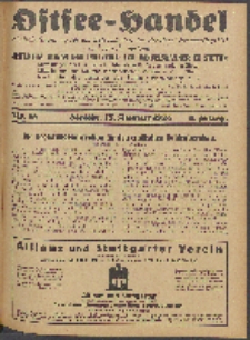 Ostsee-Handel : Wirtschaftszeitschrift für der Wirtschaftsgebiet des Gaues Pommern und der Ostsee und Südostländer. Jg. 8, 1928 Nr. 16