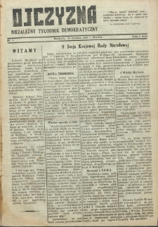 Ojczyzna : niezależny tygodnik demokratyczny. 1946 nr 4