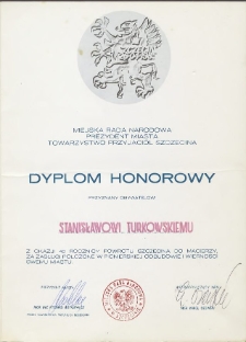 [Dokumenty urzędowe Stanisława Turkowskiego]