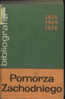 Bibliografia Pomorza Zachodniego. T.9, 1969-1970