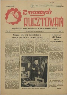 Z Naszych Rusztowań. R.1, 1954 nr 4