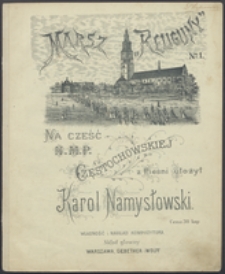 Marsz "Religijny" No 1 : na cześć N.M.P. Częstochowskiej : z pieśni