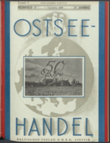 Ostsee-Handel : Wirtschaftszeitschrift für der Wirtschaftsgebiet des Gaues Pommern und der Ostsee und Südostländer Jg. 14, 1934 Nr. 17