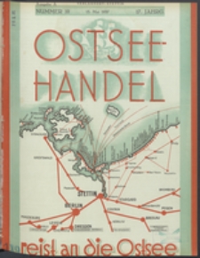 Ostsee-Handel : Wirtschaftszeitschrift für der Wirtschaftsgebiet des Gaues Pommern und der Ostsee und Südostländer. Jg. 17, 1937 Nr. 10