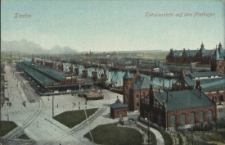 Stettin, Totalansicht auf den Freihafen