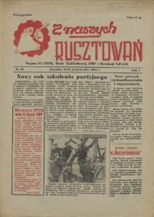 Z Naszych Rusztowań. R.1, 1954 nr 10