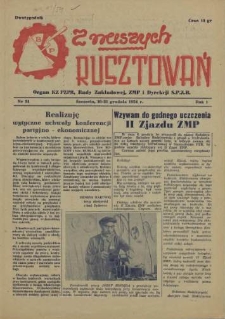 Z Naszych Rusztowań. R.1, 1954 nr 14