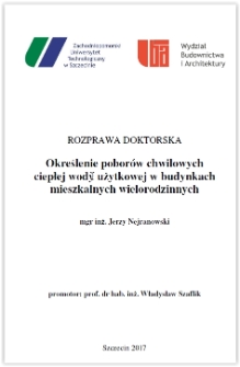 Określenie poborów chwilowych ciepłej wody użytkowej w budynkach mieszkalnych wielorodzinnych