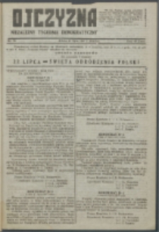 Ojczyzna : niezależny tygodnik demokratyczny. 1947 nr 70