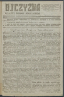 Ojczyzna : niezależny tygodnik demokratyczny. 1947 nr 71