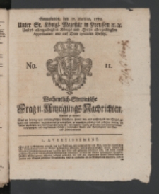 Wochentlich-Stettinische Frag- und Anzeigungs-Nachrichten. 1770 No. 11 + Anhang
