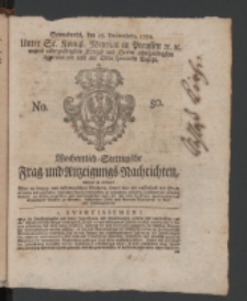 Wochentlich-Stettinische Frag- und Anzeigungs-Nachrichten. 1770 No. 50 + Anhang