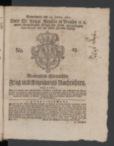 Wochentlich-Stettinische Frag- und Anzeigungs-Nachrichten. 1771 No.25 + Anhang