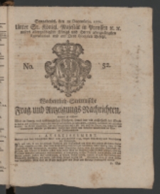 Wochentlich-Stettinische Frag- und Anzeigungs-Nachrichten. 1771 No.52 + Anhang