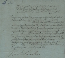 Pismo Władysława IV Wazy, króla Polski w sprawie przekazania pieniędzy Janowi Mikołajowi Daniłowiczowi, podskarbiemu koronnemu
