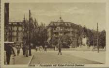 Stettin, Paradeplatz mit Kaiser-Friedrich-Denkmal