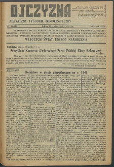 Ojczyzna : niezależny tygodnik demokratyczny. 1949 nr 113