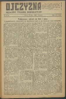 Ojczyzna : niezależny tygodnik demokratyczny. 1949 nr 121