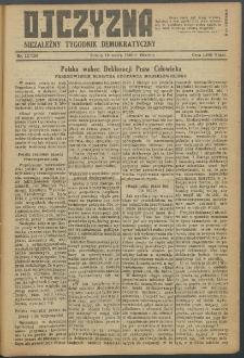 Ojczyzna : niezależny tygodnik demokratyczny. 1949 nr 124