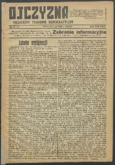 Ojczyzna : niezależny tygodnik demokratyczny. 1949 nr 134