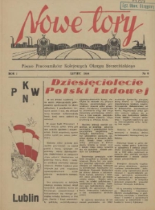 Nowe Tory : pismo pracowników DOKP w Szczecinie. R.1, 1954 nr 6