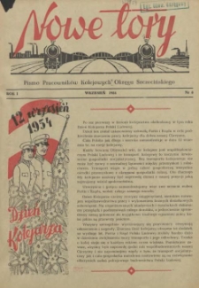 Nowe Tory : pismo pracowników DOKP w Szczecinie. R.1, 1954 nr 8
