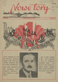 Nowe Tory : pismo pracownik&oacute;w DOKP w Szczecinie. R.1, 1954 Jednodni&oacute;wka