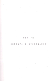 Kronika Miasta i Gminy Międzyzdroje. Tom 7. Oświata i wychowanie