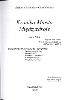 Kronika Miasta Międzyzdroje. Tom 30