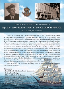 Poczet kapitanów żeglugi wielkiej - kpt. ż.w. Konstanty Maciejewicz
