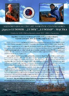 Poczet kapitanów żeglugi wielkiejj - kpt. ż.w. Ludomir Mączka