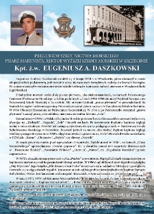 Poczet kapitanów żeglugi wielkiej - kpt. ż.w. Eugeniusz Daszkowski