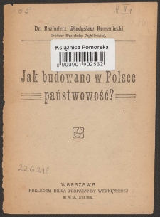 Jak budowano w Polsce państwowość