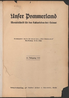 Unser Pommerland. 1935