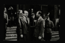 Fotografia zbiorowa z udziałem prezydenta Szczecina Piotra Zaremby