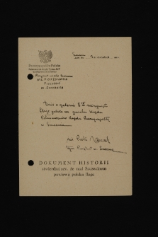 Komunikat prezydenta Szczecina Piotra Zaremby o zawieszeniu polskiej flagi