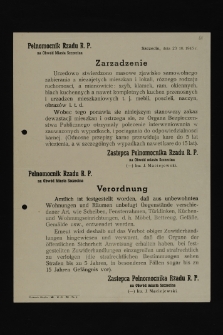 Zarządzenie pełnomocnika rządu Józefa Maciejewskiego dotyczące dewastacji szczecińskich mieszkań