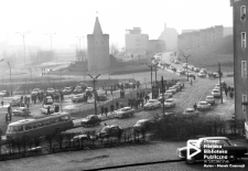 Giełda samochodowa na ulicy Panieńskiej w Szczecinie '72