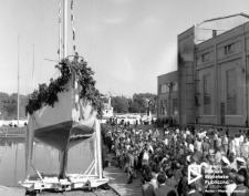 Wodowanie jachtu Polonez '72