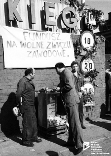 Sierpień '80, strajk w Stoczni Szczecińskiej, zbiórka pieniędzy