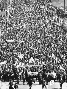 Manifestacje majowe w Szczecinie - 1 maja 1982