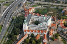 Zamek Książąt Pomorskich, zdjęcie lotnicze, Szczecin '11