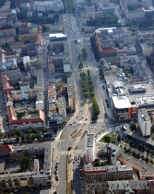 Aleja Niepodległości, zdjecie lotnicze, Szczecin '12