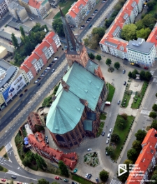 Bazylika św. Jakuba, zdjęcie lotnicze, Szczecin '12