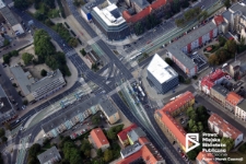 Brama portowa, zdjęcie lotnicze, Szczecin '12