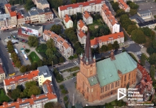 Bazylika św. Jakuba, Plac Orła Białego, zdjęcie lotnicze, Szczecin '12