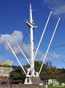 Maszt ze statku s/s Kapitan K. Maciejewicz (Maszt Maciejewicza), przy Trasie Zamkowej, Szczecin '14