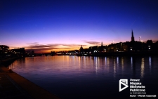 Bulwary nadodrzańskie o zmierzchu, Szczecin '15