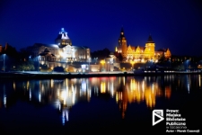 Wały Chrobrego o zmierzchu, Szczecin '16