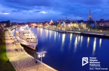 Bulwary nadodrzańskie o zmierzchu, Szczecin '19